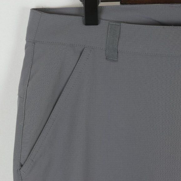 My Trail Women's Medium Gray Rip Stop Mid Rise Quick Dry Boot Cut Trail Pants - Picture 7 of 10